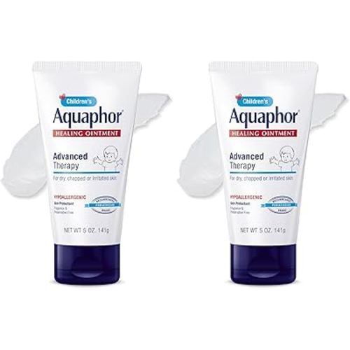 Aquaphor Children's Healing Ointment, Tube | Advanced Therapy | For Dry Cracked Skin | Multi-Purpose | 5 Oz