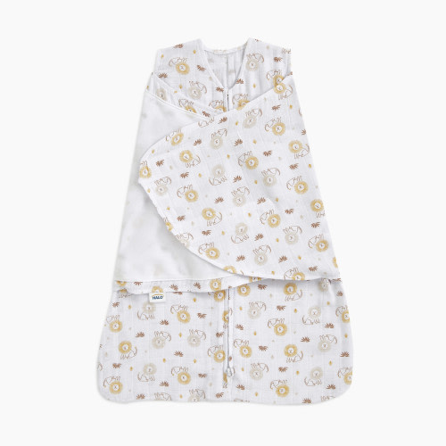 Halo SleepSack Swaddle Muslin - Lions, Newborn