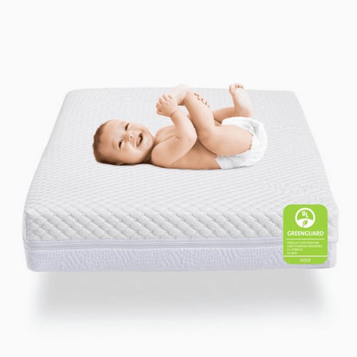 Organic ergoBean Yeti Dual-Stage Cooling Breathable 6” Crib Mattress With Edge Support, Greenguard Gold Certified, by Ergo-Pedic