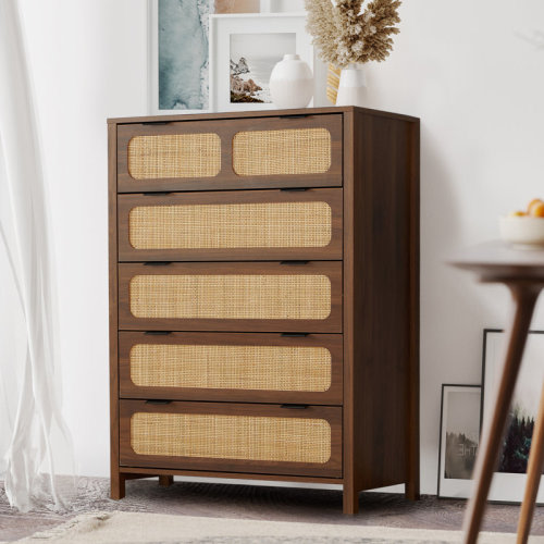 Bay Isle Home™ Adhemar 5 - Drawer Dresser & Reviews | Wayfair