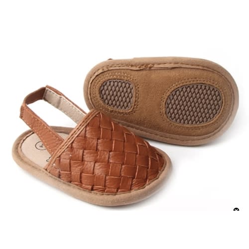 Woven Leather Baby Sandals
