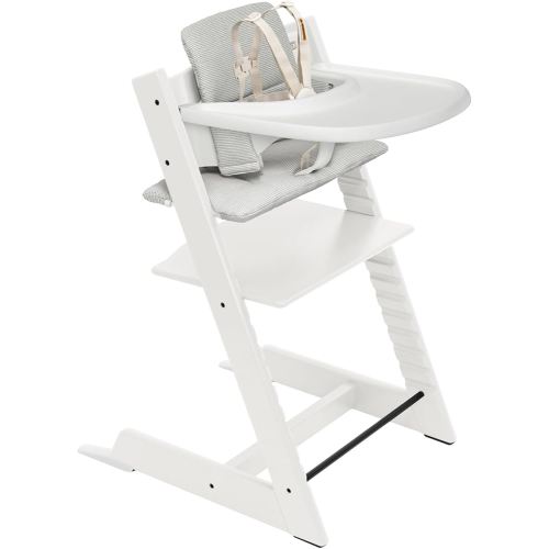 Stokke Tripp Trapp High Chair Complete² - White / Anthracite Cushion/ White Tray