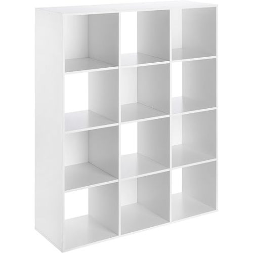 Whitmor 12 Cube Organizer, White