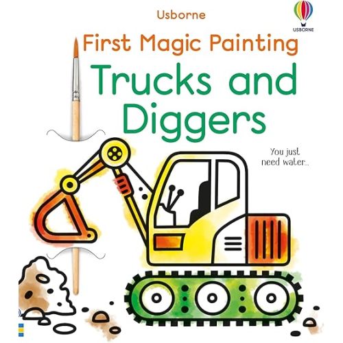 First Magic Painting Trucks and Diggers Paperback – September 3, 2024