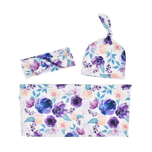 Auq Baby Swaddle Relaxing Feel Swaddle Blanket Gentle On Skin Baby Swaddle Blanket Purple