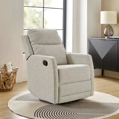 Caleya Modern Ergonomic Swivel Rocker Manual Recliner