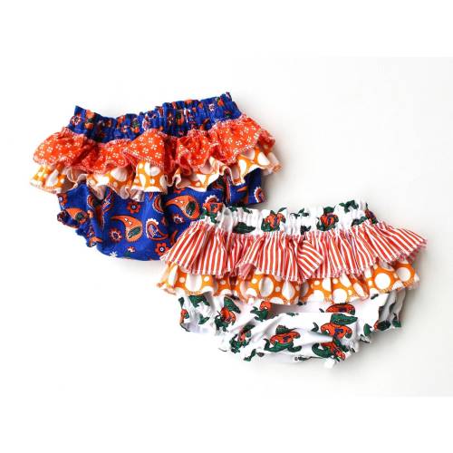 Florida Gator baby ruffle bottom bloomers, UF game day outfit