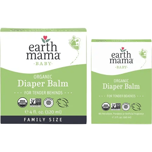 Earth Mama Organic Diaper Balm Multipurpose Baby Ointment Set | EWG Verified, Petroleum & Fragrance Free with Calendula for Sensitive Skin