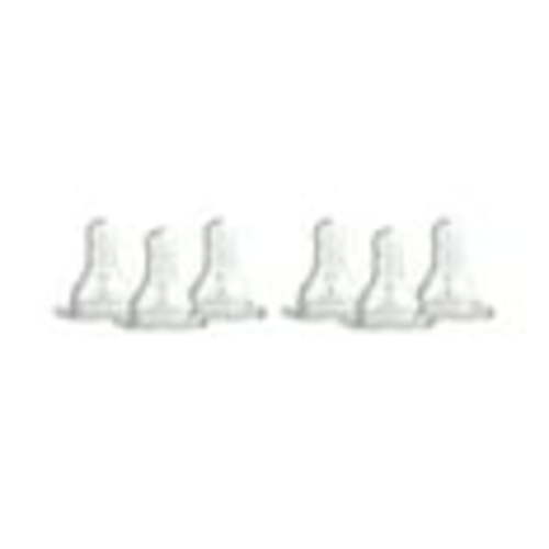 Dr. Brown's Level T Newborn Baby Bottle Nipple, Slower Flow, 6-Pack, Anti-Colic, Easy Clean, 0m+