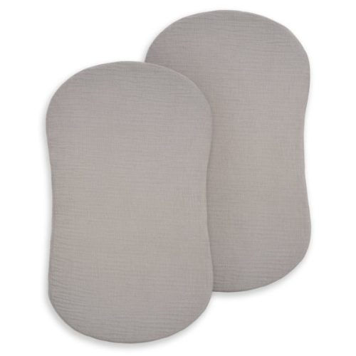 BassiNest® Fitted Sheet 100% Organic Cotton Muslin 2-Pack