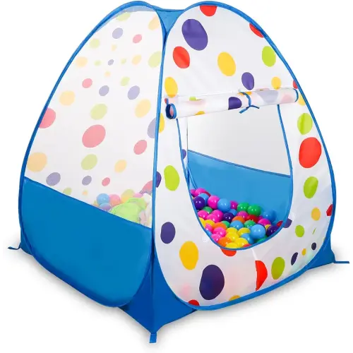 EocuSun Pop Up Play Tent, Ball Pit Play Tent Kids Playhouse for Indoor and Outdoor, Foldable Tent for Kids Girls & Boys Toys (Balls Not Included) (Blue)