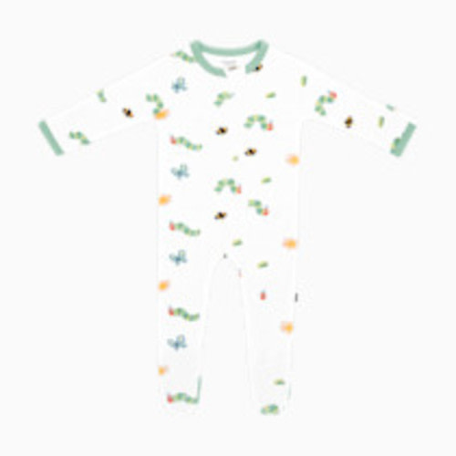 Kyte Baby Printed Zipper Footie - The Very Hungry Caterpillar And Friends, 0-3 M