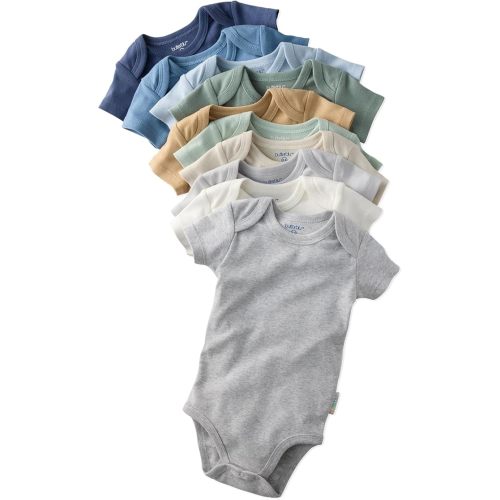 Baby Avery 10-pack Short Sleeve Bodysuits​ 100% Organic Cotton - NB