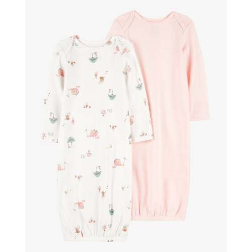 Baby 2-Pack Sleeper Gowns - Pink - Carter's | Carter's