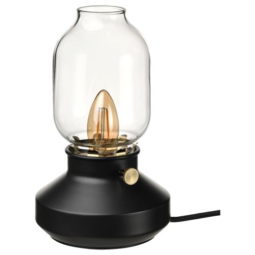 TÄRNABY Table lamp - dimmable anthracite 25 cm
