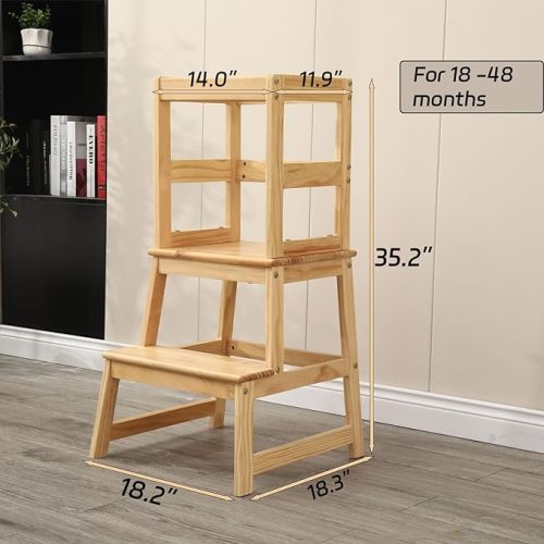 Toddler Standing Tower for Kitchen - The Perfect Standing Tower for Little Chefs,Step Up Your Little One's Kitchen Adventures with Our Step Stool