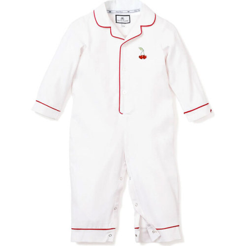 Petite Plume x Maisonette Baby Twill Romper, Chéri Amour - Petite Plume | Maisonette