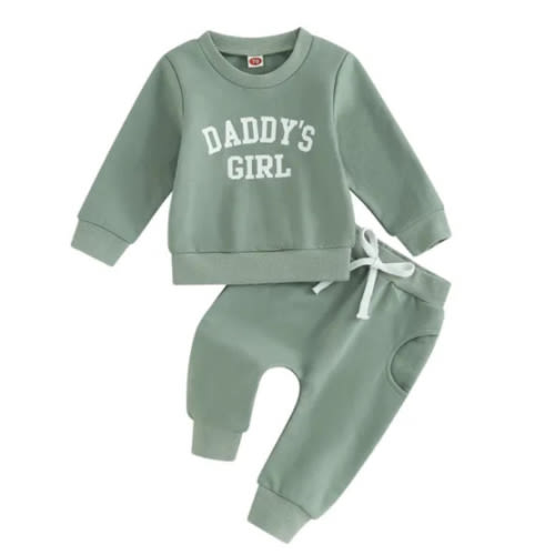 DADDY'S GIRL Joggers Outfit 6-12 mo - Hazel & Bo