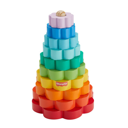Fisher-Price Wooden Ring Stacker | Mattel