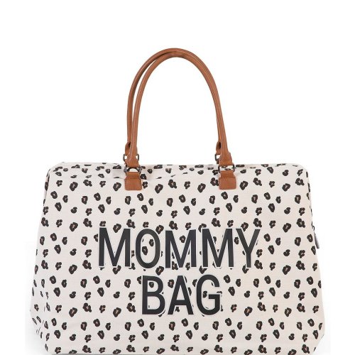 Childhome Canvas Leopard Print Mommy Tote Bag