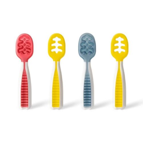 Numnum Gootensils Spoons - Primary - 4ct