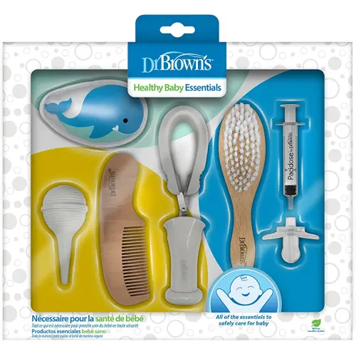 Dr. Brown's Healthy Baby Essentials Care Kit for Infant & Baby, 8-Piece Kit