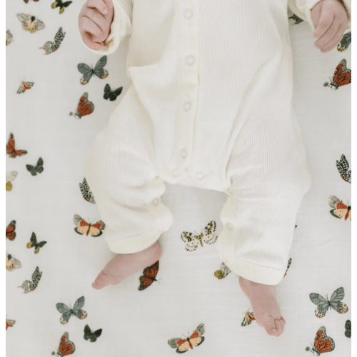 Butterfly Migration Crib Sheet