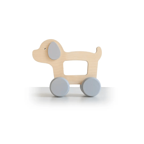 Puppy Wooden Push Toy