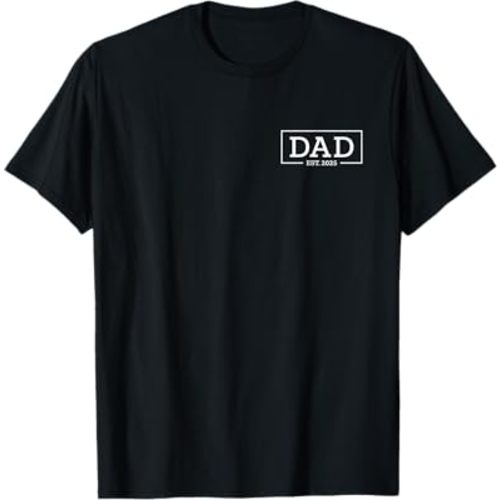 Dad Est 2025 New Dad, Promoted To Dad 2025 First-Time Dad T-Shirt