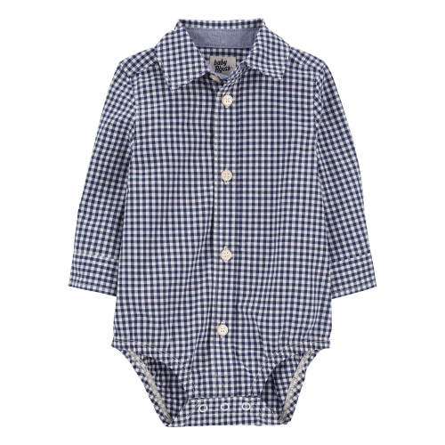 Baby Gingham Button-Front Bodysuit - OshKosh | Carter's