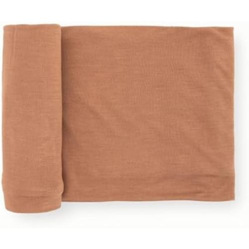 Little Unicorn Premium Stretch Knit Swaddle Blanket | Super Soft with Optimal Stretch & Breathability for swaddling (Terracotta)