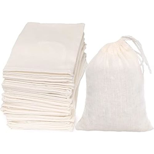 Limko Cotton Bags Muslin Bags Sachet Bag for Home Supplies (3x4 Inch (30 Pack))