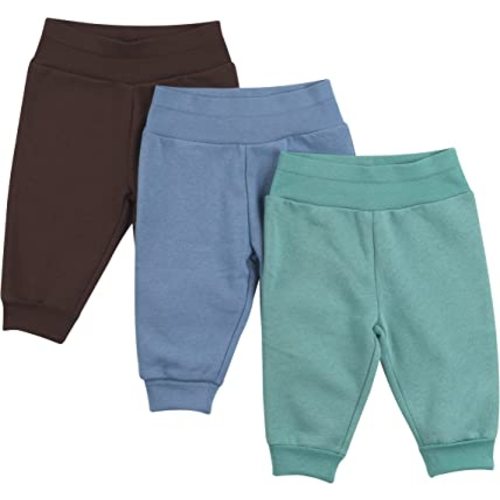 Hanes Pants, Flexy Soft Knit Pull-on Sweatpants, Stretch Joggers for Babies  & Toddlers, 3-Pack