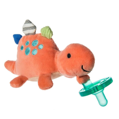 Mary Meyer WubbaNub Infant Pacifier, 6-Inches, Pebblesaurus Dinosaur