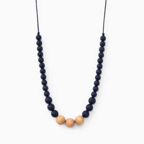 Loulou Lollipop Naturalist Teething Necklace - Black