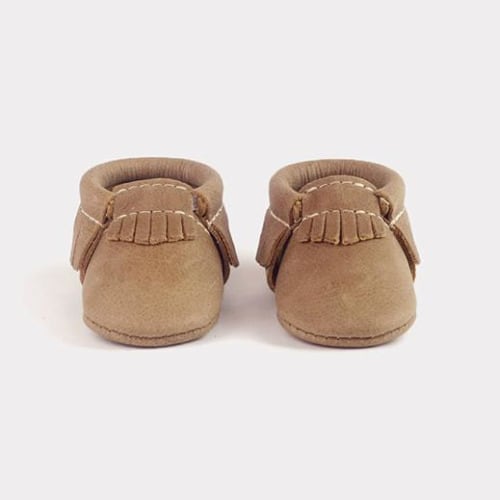 Newborn Weathered Brown â€“ Freshly Picked Moccasins