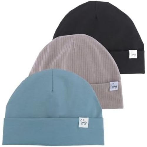 Jersey Beanie Hat for Newborn Baby Boys Girls Silky Satin Lined Hats Bonnet Toddler Infant Little Kids Beanies Caps
