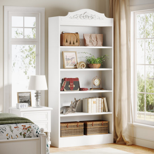 Winston Porter Rodick 72.83" H x 31.5" W Standard Bookcase & Reviews | Wayfair