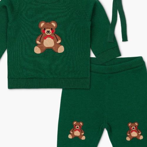 Organic Baby Clothes - All Bundled Up Knit Set - Monica+Andy