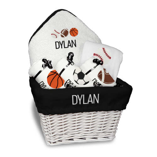 Personalized Emoji Medium Basket - Sports