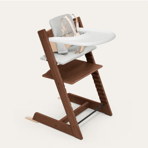 Tripp Trapp® Wood High Chair with Tray | Stokke® - Oak Warm Brown