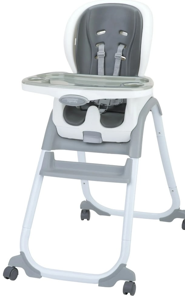 Ingenuity SmartClean Trio Elite 3-in-1 Convertible Baby High Chair, Toddler Chair, and Dining Booster Seat, For Ages 6 Months and Up, Unisex - Slate