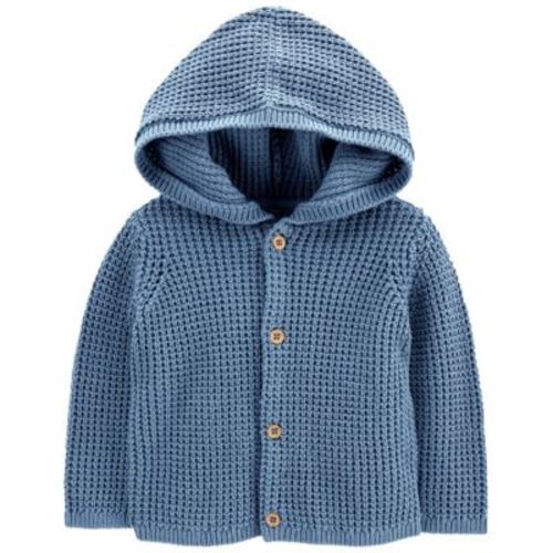Baby Boys Hooded Cotton Cardigan