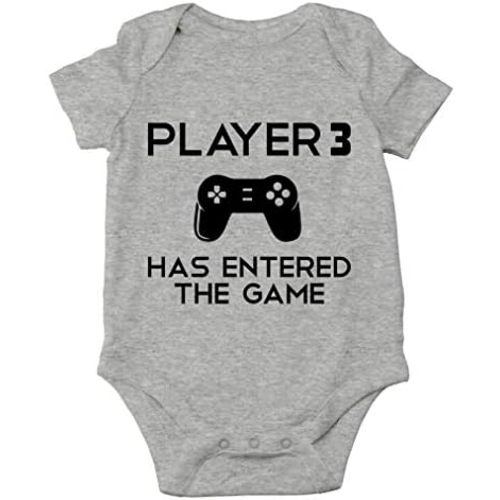 AW Fashions Player 3 Has Entered The Game Baby Bodysuit Newborn Boy Cute Romper Girl Clothes Romper