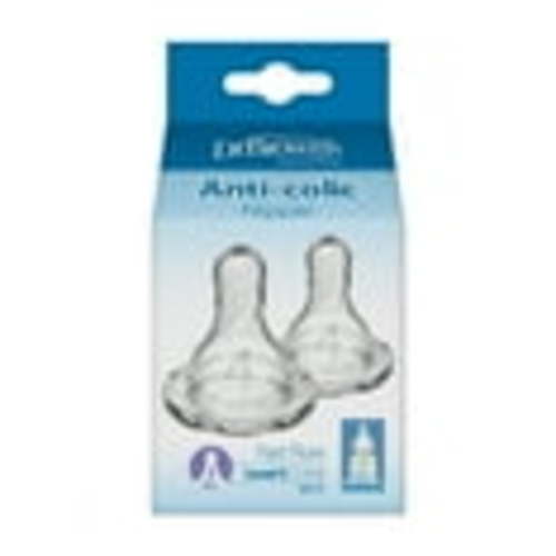Dr. Brown's Natural Flow Level 4 Narrow Baby Bottle Silicone Nipple, Fast Flow, 9m+, 100% Silicone Bottle Nipple, 2 Pack