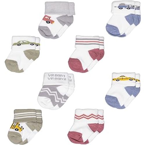 NEW YORK KNITS Mini Organics Unisex Baby Organic Cotton Socks, 0-12 Months