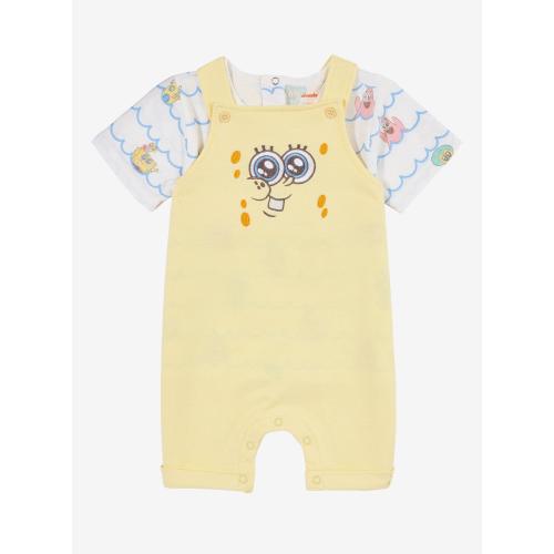 SpongeBob SquarePants Chibi SpongeBob Infant T-Shirt and Overall Set - BoxLunch Exclusive