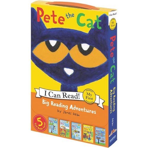 Pete the Cat: Big Reading Adventures: A Box of 5 Groovy Books (My First I Can Read) Paperback – Illustrated, October 23, 2018