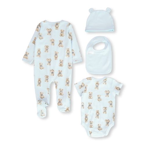 Light Blue Baby Cotton 4 Piece Starter Pack | Best&Less™ Online