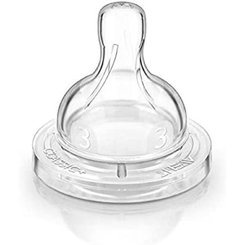 Philips AVENT BPA Free Classic Medium Flow Nipple, 2-Pack